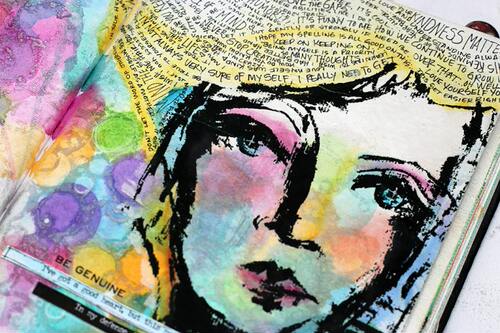 Dina Wakley轻薄剪贴拼贴纸 艺术日志背景Collage Tissue Paper - 图2
