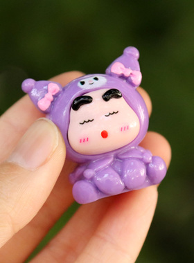 可爱小新cos玉桂狗盲盒桌面摆件