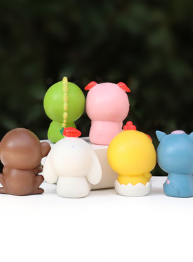 十二生肖小新cos鼠牛虎动物盲盒