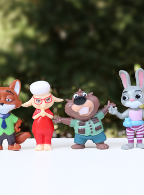 卡通疯狂小动物盲盒桌面小摆件