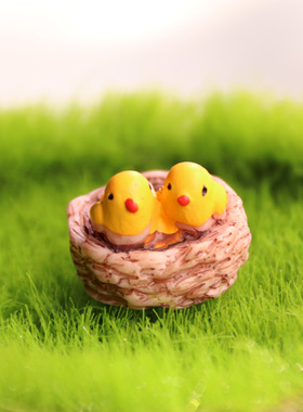 diy微景观多肉盆栽材料黄鹂小鸟