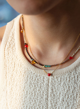 项链钛钢合金女甜美叠戴叠戴