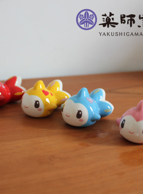 日本陶瓷空心漂浮水面摆件