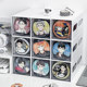 Baji storage box 75mm single square transparent acrylic drawer type millet storage drawer box periphery