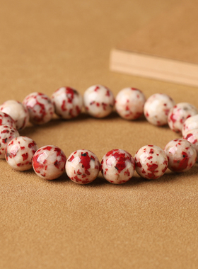 朱砂原矿真朱砂原石手链手串饰品