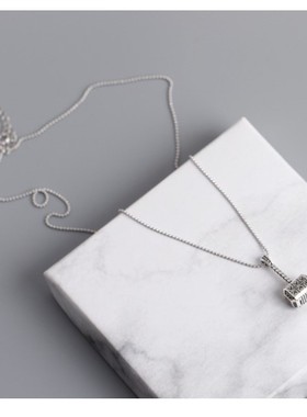 纯银复古礼物毛衣链