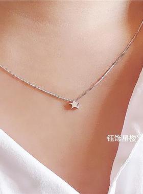 通体925纯银镀白金细漂亮套链