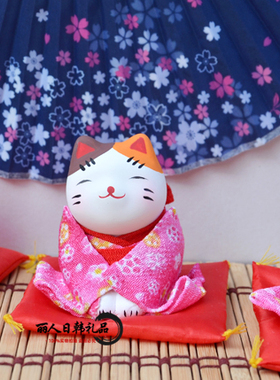 招财猫可爱风结婚礼品汽车摆件