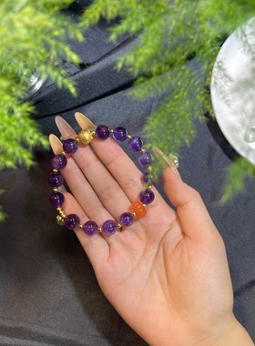 【身心安康】彩色宝石 紫水晶 水晶 紫色 南红 玉石 玛瑙 红色