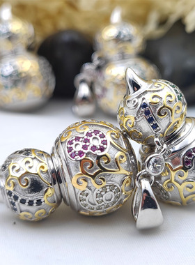 925纯银数字吊坠订制定做