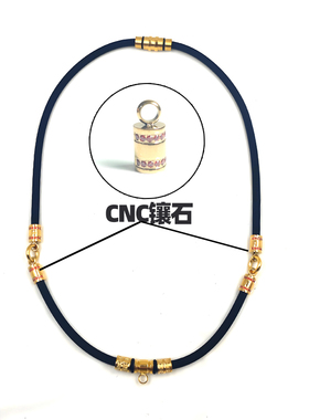 挂链项链钛钢硅胶男女通用