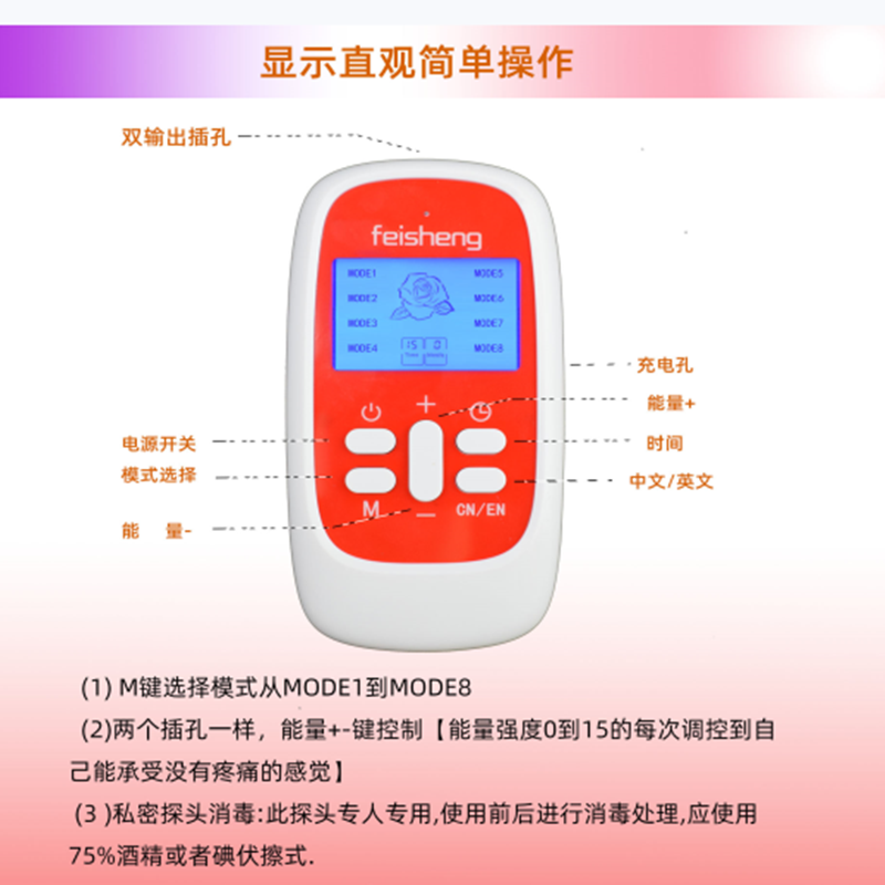 产后私密松驰肌肉康复仪家用训练漏尿膨出脱垂腹直肌分离灰腹仪器