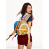 CryingCenter Contrast Color Pin Fish Embroidery Sports Casual Commuting Small Backpack CryingCenter