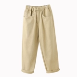 Брендовые джинсовые свежие весенние штаны для школьников, свободный прямой крой, коллекция 2021, тренд сезона