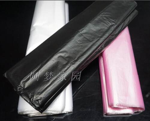 家用工用酒店 加厚塑料袋平口垃圾袋 50只装 环保型大号45X50包邮 - 图0