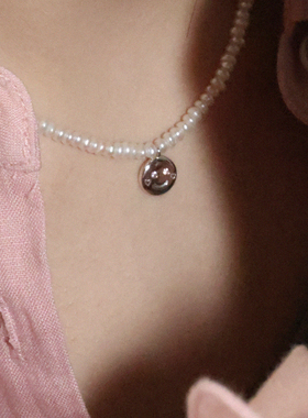 原创笑脸珍珠项链原创笑脸项链
