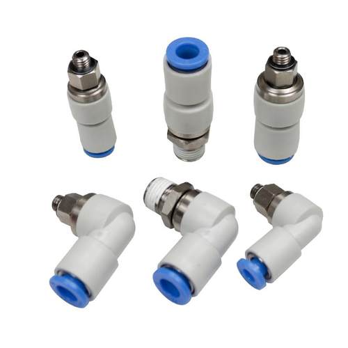 高速旋转360度气管接头气动万向旋转螺纹弯头KSL04-M5KSH06-01S - 图3