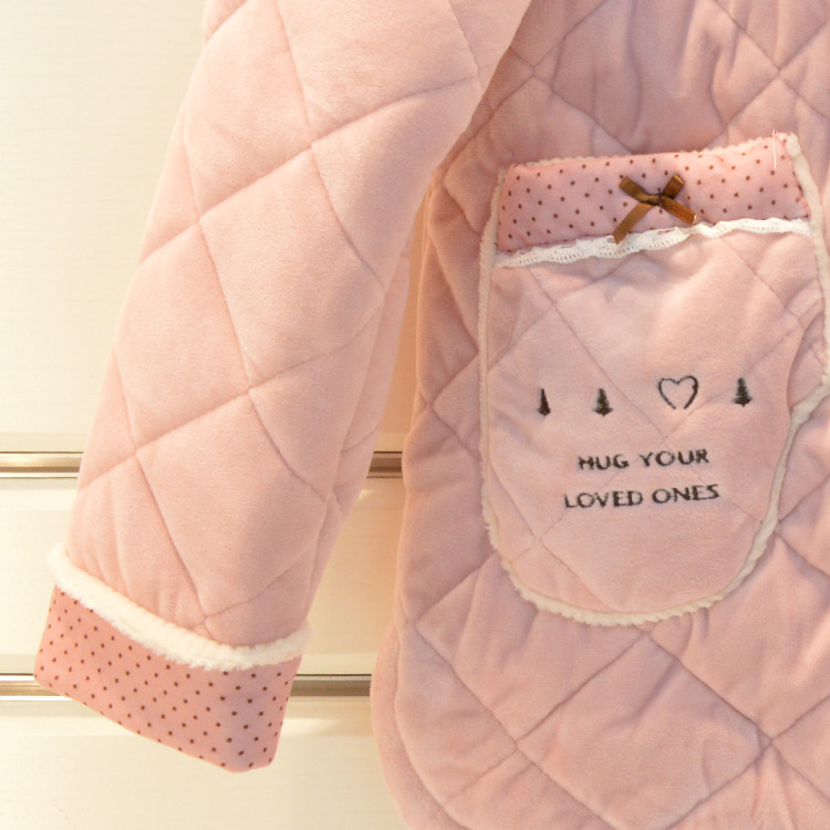 安之伴睡衣冬季女珊瑚绒三层加厚夹棉保暖卡通甜美长裤保暖棉袄套,淘宝优惠券,粉丝福利购,淘宝优惠卷