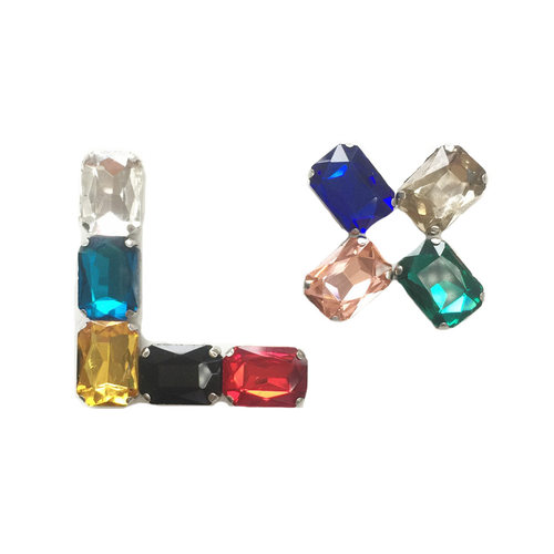 10*14mm长方手缝爪钻水钻补钻婚纱礼服DIY发夹装饰配件服装辅料 - 图3