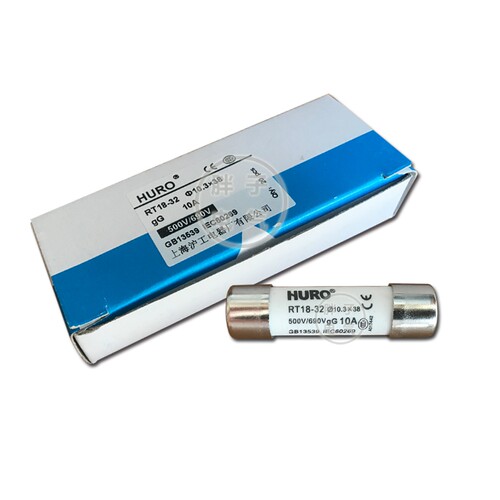 HURO RT18-32 熔断器10.3*38 R015陶瓷保险丝500v/690V 1A~32A - 图3
