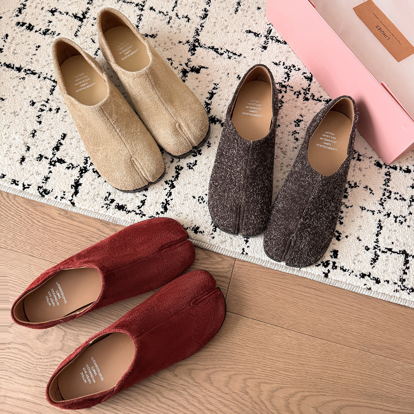 MI失麋鹿【鹿蹄穆勒鞋】平底一脚蹬分趾鞋女秋冬软底美拉德单鞋女,淘宝优惠券,粉丝福利购,淘宝优惠卷