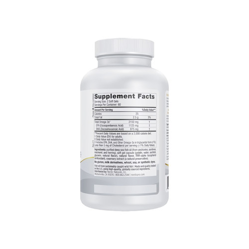 美国Nordic Naturals挪威小鱼proomega 2000专业级rtg深海鱼油 - 图0