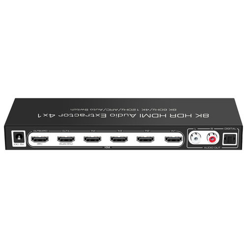 名巢HDMI2.1版四进高清切换独立音频分离器杜比全景声8K/4K@120Hz - 图3