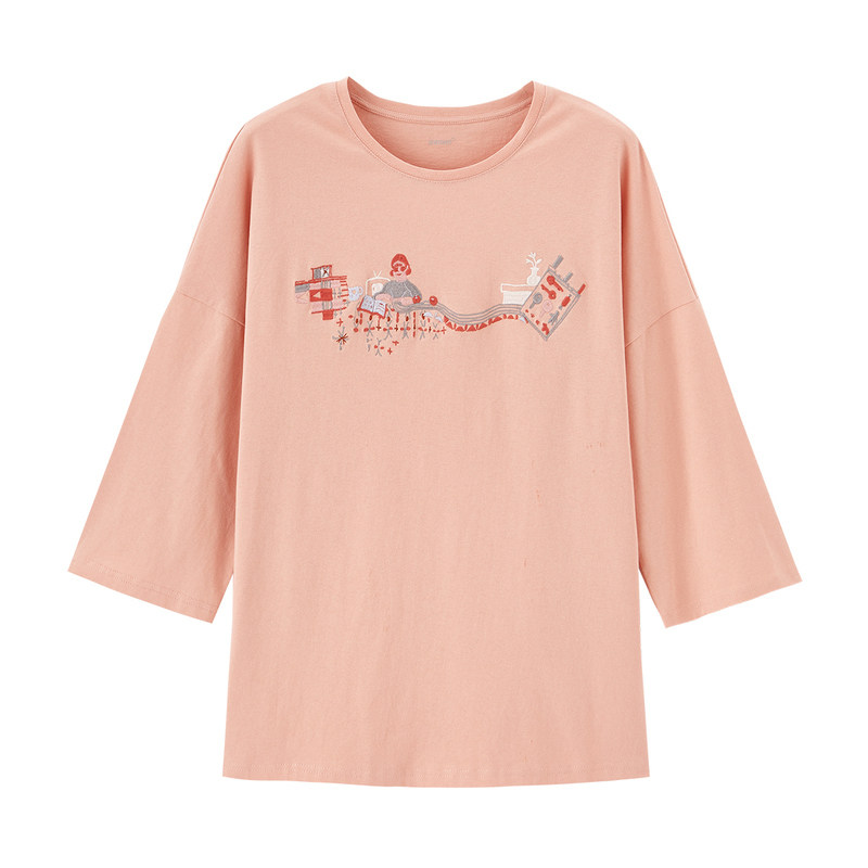 茵曼旗舰店2020年夏季茵蔓t恤衫 茵曼翰飞T恤