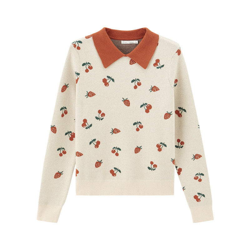 茵曼旗舰店2020冬装新款复古毛衣 茵曼筱茵毛衣