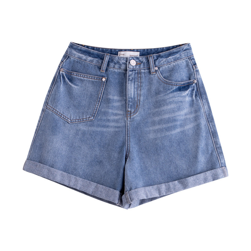  茵曼翰飞牛仔裤