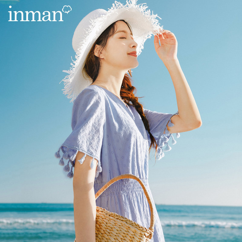  茵曼翰飞连衣裙