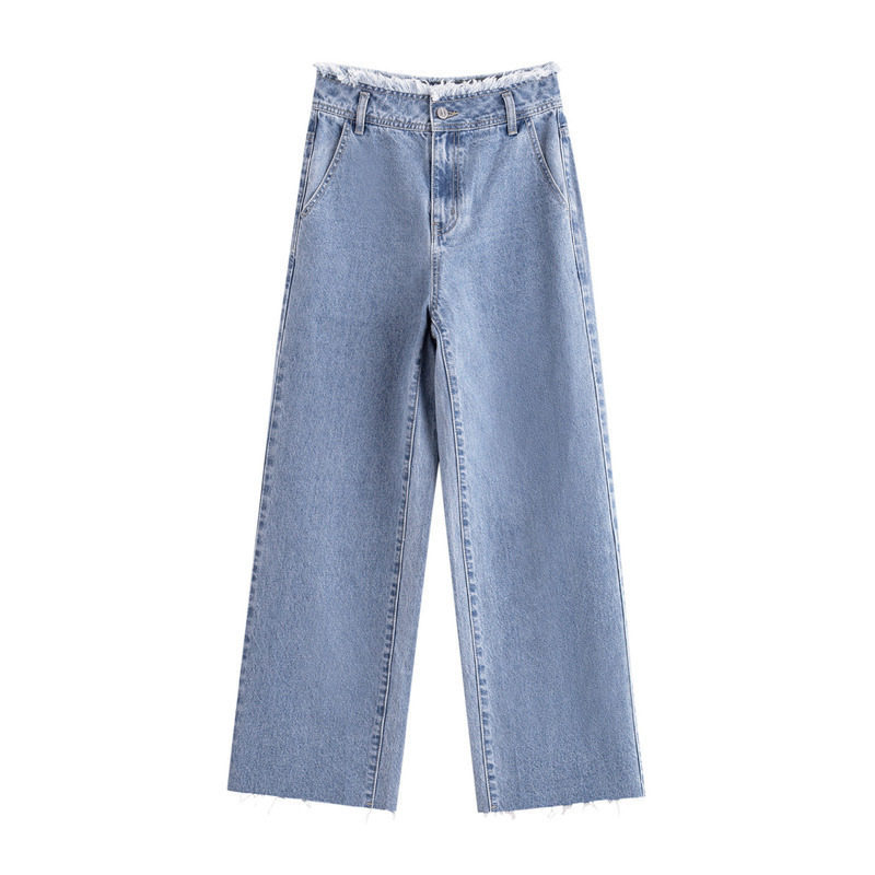  茵曼翰飞牛仔裤