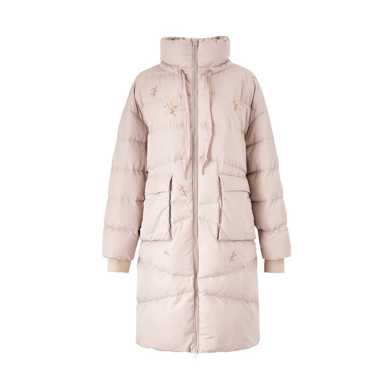 茵曼旗舰店茵蔓秋冬新款时尚白鸭绒 茵曼翰飞羽绒服