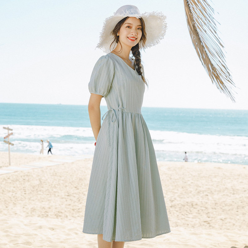  茵曼筱茵连衣裙