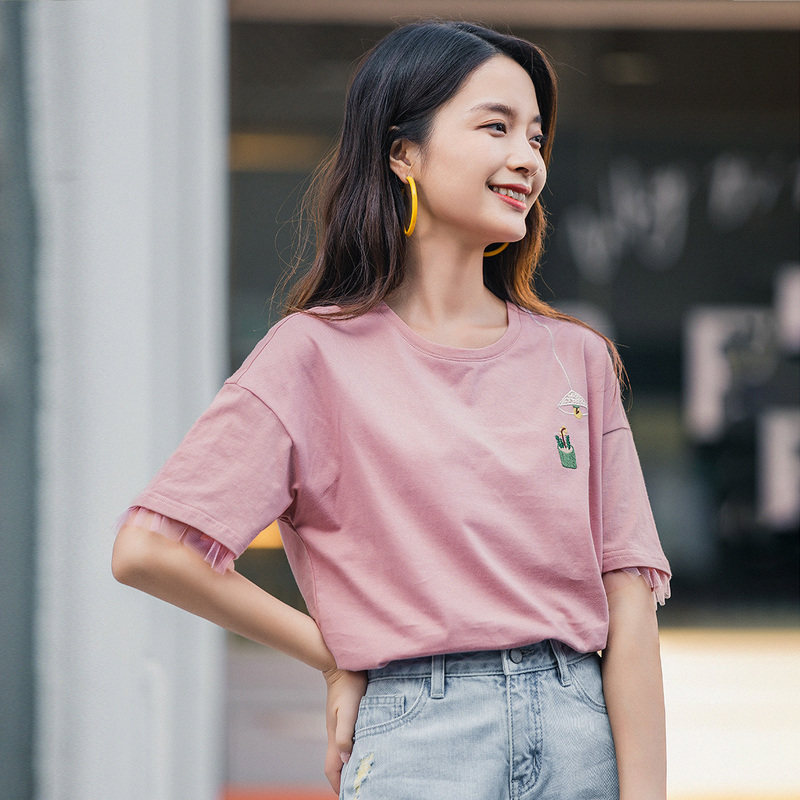  茵曼田田极客T恤