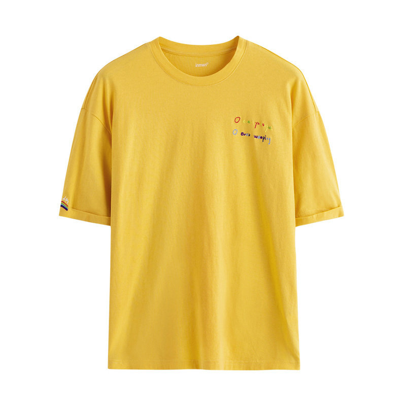 茵曼旗舰店香芋紫色短袖潮宽松t恤 茵曼翰飞T恤