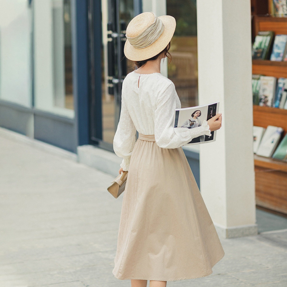  茵曼翰飞连衣裙