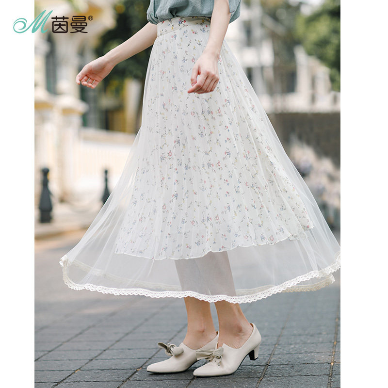  茵曼翰飞半身裙