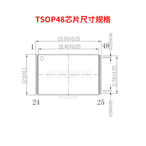 TSOP48烧录座 NAND转换座 Nor弹跳座 48脚读写 RT809H编程器适用 - 图3