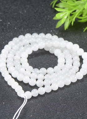 【108颗羊脂玉】和田玉 羊脂白玉 珠串 项链 手串34克
