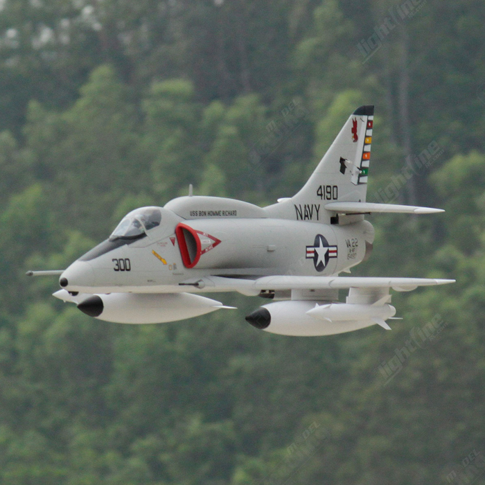 Freewing飞翼模型 A-4E/F天鹰 80mm涵道遥控模型飞机-图1