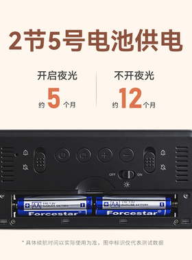 自动夜光电子时钟智能闹钟