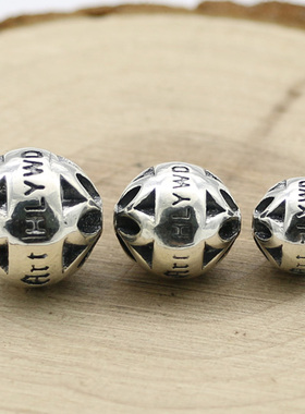 甜美风饰品纯银镂空毛衣链吊坠