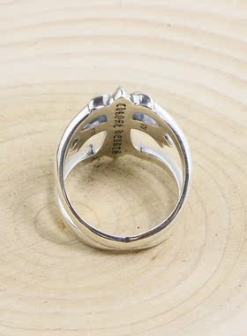 朋克风双层十字架韩国饰品戒指