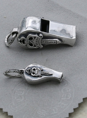 纯银圣剑哨子时尚风复古挂件吊坠