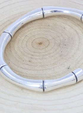 竹节欧美风森系光面生日礼物手环