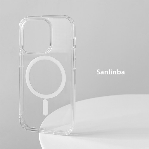 高级透明磁吸亚克力适用苹果iPhone17ProMax手机壳MagSafe简约16pro防摔15/14高级感保护套 - 图2