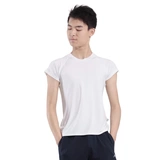 Мужская спортивная футболка для отдыха для спортзала, круглый воротник, в обтяжку