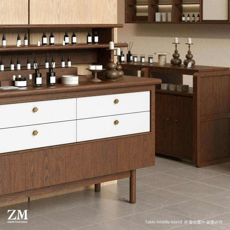 简约香薰展示柜香氛店陈列柜美容院产品香水精油边柜双色闻香台,淘宝优惠券,粉丝福利购,淘宝优惠卷