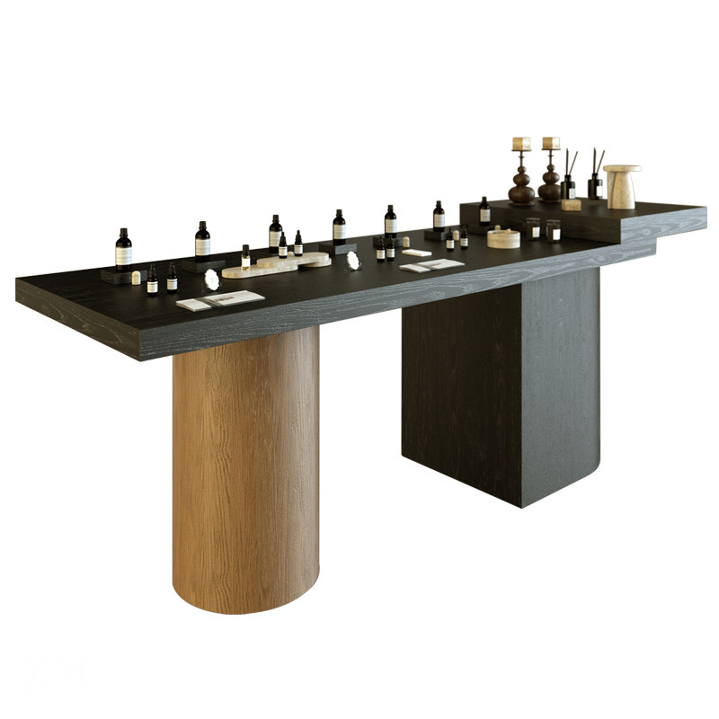 香氛店中岛桌香薰精油调香台蜡烛扩香石流水台木质组合长桌,淘宝优惠券,粉丝福利购,淘宝优惠卷